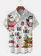 Men's Christmas Funny Graphic Short Sleeve Hawaiian Shirt